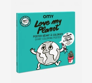 KOLOROWANKA 100x70cm - LOVE MY PLANET -omy-moonstore