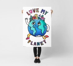 KOLOROWANKA 100x70cm - LOVE MY PLANET -moonstore-omy