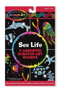 Melissa and Doug, Zestaw do Grawerowania Sea Life-moonstore