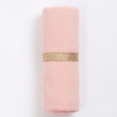 BimBla pieluszka muslinowa- lososiowa-moonstore