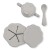 KS1873 - SILICONE CLAM SET - WARM GREY - Extra 2