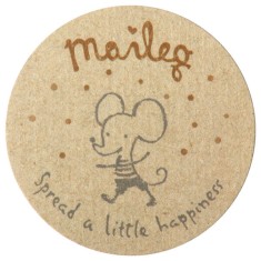okragla naklejka Maileg