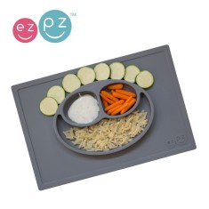 EUHMA005-EZPZ-Silikonowy-talerzyk-z-podkladka-2w1-Happy-Mat-szary (3)