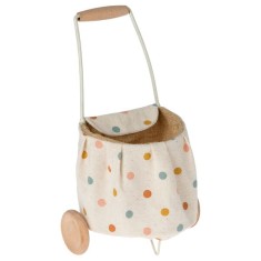 Maileg wózek- Trolley, Mini - Multi dots.jpg