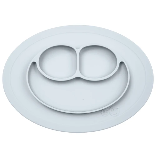 EUMMP003-EZPZ-Silikonowy-talerzyk-z-podkladka-maly-2w1-Mini-Mat-pastelowa-szarosc (1)