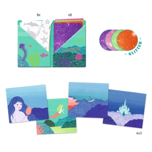 Djeco Zestaw ARTYSTYCZNE ŁATKI - OCEAN-moonstore