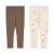 Konges Slojd - Legginsy Basic 2-pak - LEMON/SHITAKE
