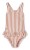 Liewood – Jednoczęściowy kostium kąpielowy Amara – Y/D Stripe: Tuscany rose / Creme de la creme - Moonstore