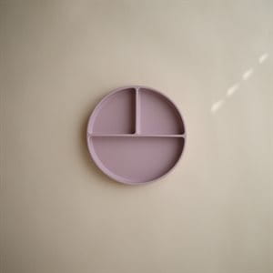 Mushie Talerzyk Silikonowy z Przyssawką Soft Lilac