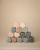 Mushie - Press Toy Kostka 2-pack - Cambridge Blue/Shifting Sands - Moonstore