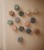 Mushie - Press Toy Kostka 2-pack - Cambridge Blue/Shifting Sands - Moonstore