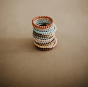 MUSHIE - Silikonowy gryzak Bransoletka - Pearl Mellow / Terracotta / Periwinkle - Moonstore