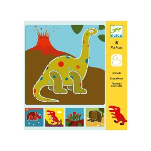 Djeco Szablony do odrysowania DINOZAURY - Moonstore