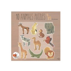 Egmont Toys - Puzzle 10 afrykańskich zwierząt