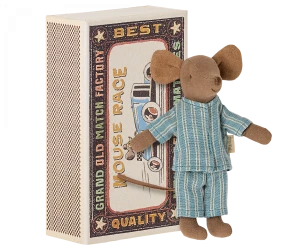 Maileg Starszy Brat w pudełku- Big brother mouse in matchbox