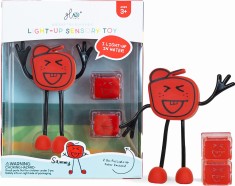 Glo Pals Postać do kąpieli Sammy - zestaw z dwiema kostkami sensorycznymi świecącymi w wodzie