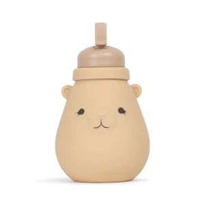 Konges Slojd - Silikonowa butelka Teddy - SHELL