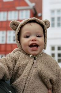 Konges Slojd - Czapka z uszami GRIZZ - OXFORD TAN