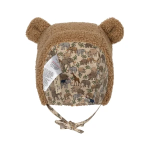 Konges Slojd - Czapka z uszami GRIZZ - SHITAKE