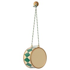 Maileg - Dekoracja bożonarodzeniowa - Zawieszka choinkowa – Large drum- Dark green