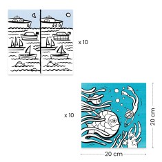 Djeco Kolorowanki z grami OCEAN