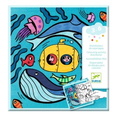 Djeco Kolorowanki z grami OCEAN