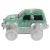 Cleverclixx - Klocki magnetyczne Race Track Car Pastel Green