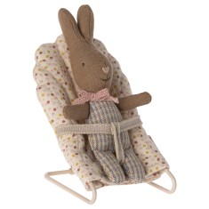 Maileg Króliczek - Rabbit, MY- Rose/Blue check