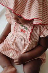 Konges Slojd - Rampers ELLIE FRIL - AMOUR STRIPE