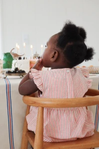Konges Slojd - Rampers ELLIE FRIL - AMOUR STRIPE