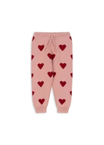 Konges Slojd - Spodnie dzianinowe LAPIS- MELLOW ROSE