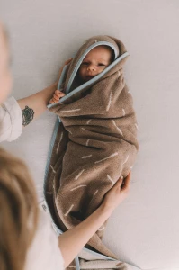 The Story Makers - Ręcznik Baby Posypka Cukrowa błękitny