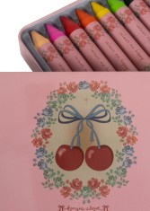 Konges Slojd - kredki woskowe 10 szt. - CHERRY BOW