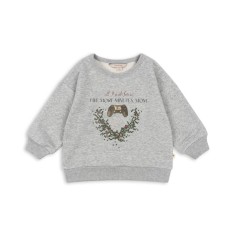 Konges Slojd - Bluza LOU - GREY MELANGE