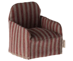 Maileg Akcesoria fotel – Chair, Mouse - Stripe