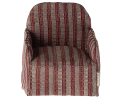 Maileg Akcesoria fotel – Chair, Mouse - Stripe