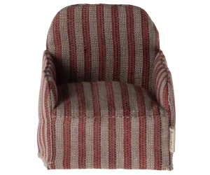 Maileg Akcesoria fotel – Chair, Mouse - Stripe