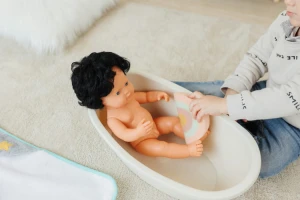Miniland Wanienka z tęczową gąbką