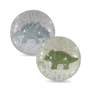 Konges Slojd - Piłeczka kauczukowa z figurką 2-pak - dino