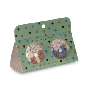 Konges Slojd - Piłeczka kauczukowa z figurką 2-pak - poodle/bow