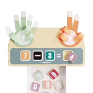 Topbright - Drewniana zabawka edukacyjna Nauka liczenia na palcach