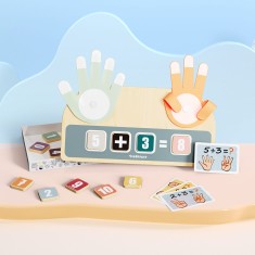 Topbright - Drewniana zabawka edukacyjna Nauka liczenia na palcach