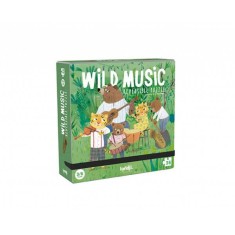 Londji Dwustronne puzzle dla dzieci, Dzika Muzyka