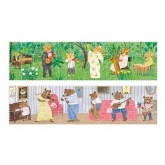 Londji Dwustronne puzzle dla dzieci, Dzika Muzyka