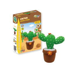 Jumping Clay - Zestaw kreatywny Doniczka - Kaktus Opuncja