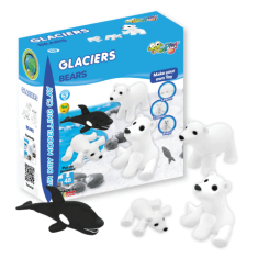 Jumping Clay - Zestaw kreatywny Lodowiec - Misie polarne