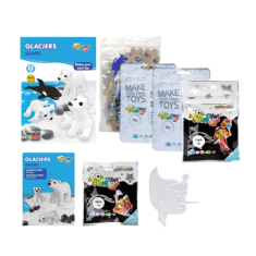Jumping Clay - Zestaw kreatywny Lodowiec - Misie polarne