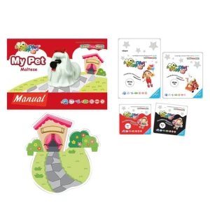 Jumping Clay - Zestaw kreatywny Piesek - Maltańczyk