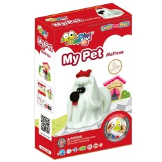 Jumping Clay - Zestaw kreatywny Piesek - Maltańczyk