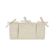 Konges Slojd - pikowany organizer do łóżeczka - TEA STRIPE